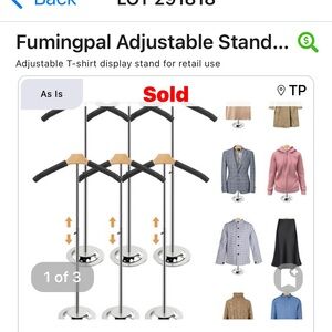 Adjustable Clothing Display Stand